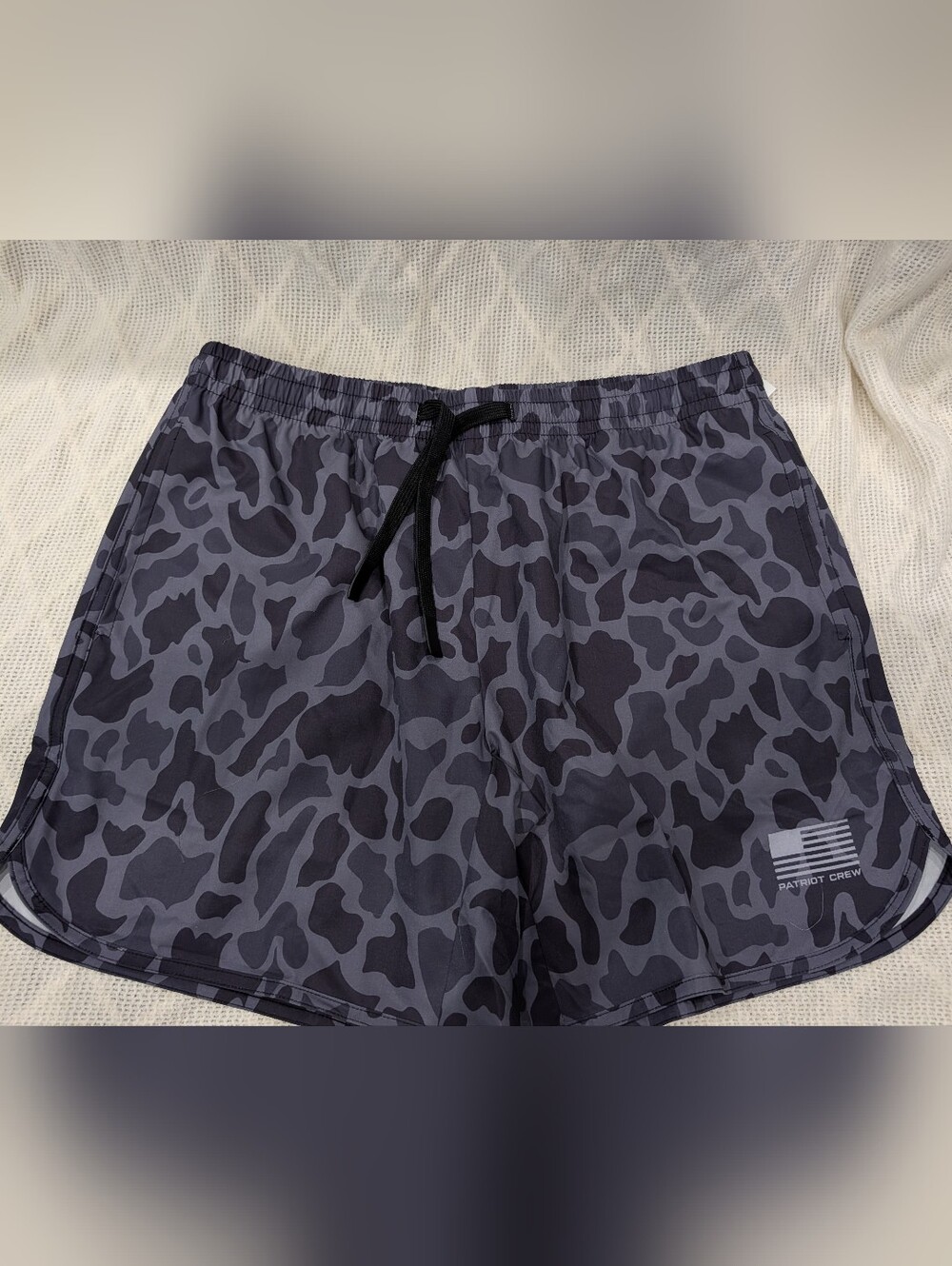 Men's Gray Camo Athletic Shorts